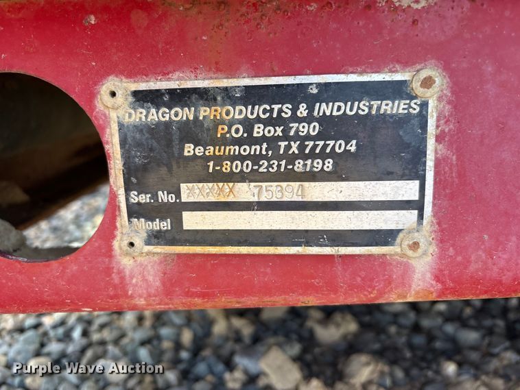 image for item YA3172 Dragon Products frac tank trailer