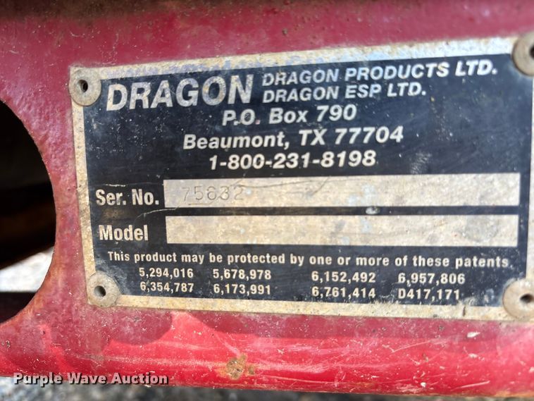 image for item YA3173 Dragon Products frac tank trailer