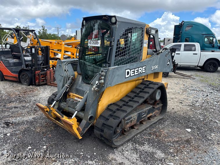 image for item YA3511 2015 John Deere 319E tracked skid steer loader