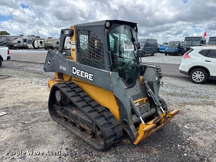 image for item YA3511 2015 John Deere 319E tracked skid steer loader
