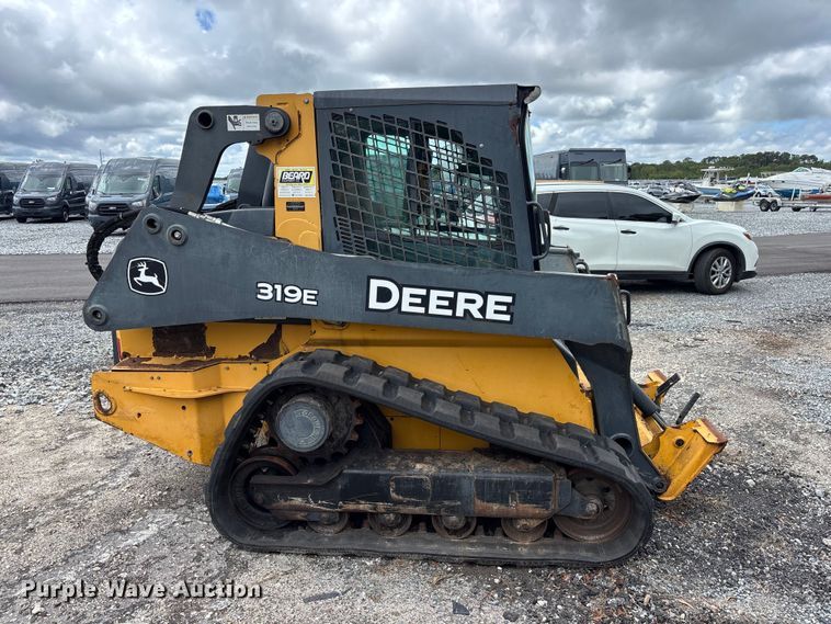 image for item YA3511 2015 John Deere 319E tracked skid steer loader