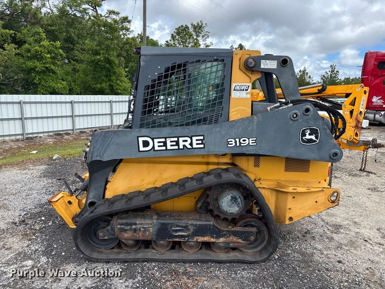 image for item YA3511 2015 John Deere 319E tracked skid steer loader