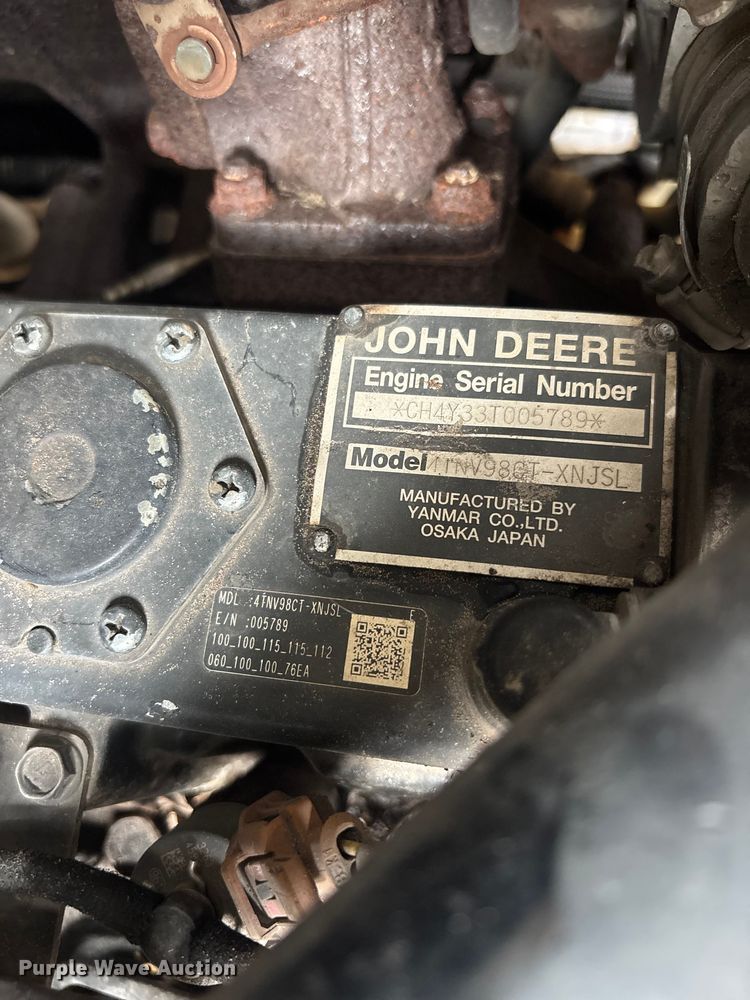 image for item YA3511 2015 John Deere 319E tracked skid steer loader