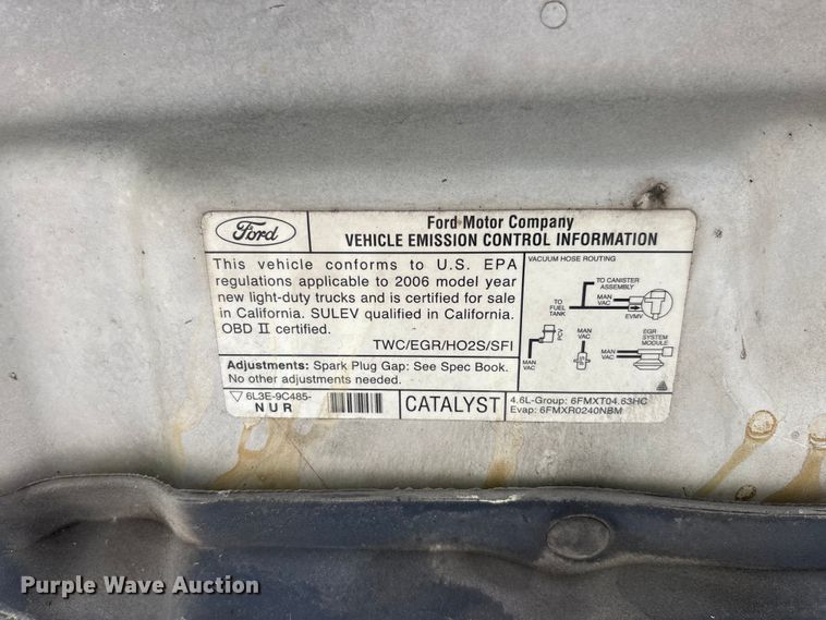 image for item DU6260 2006 Ford F150 pickup truck