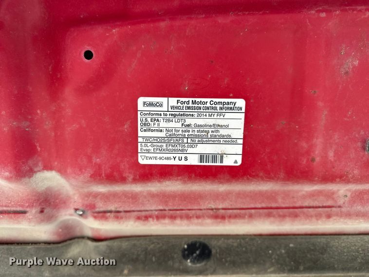 image for item DV0907 2014 Ford F150 XL Ext. Cab pickup truck