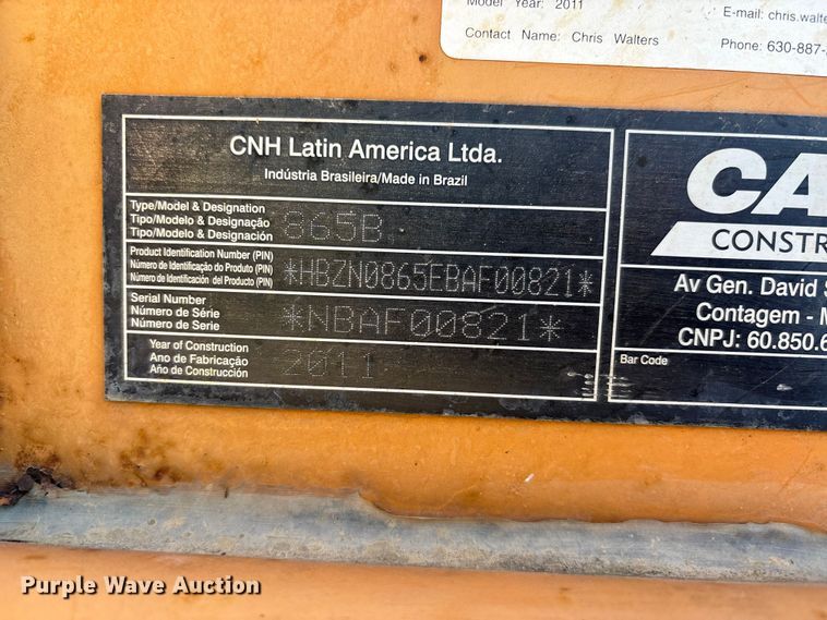 image for item DV4317 2011 Case 865B motor grader