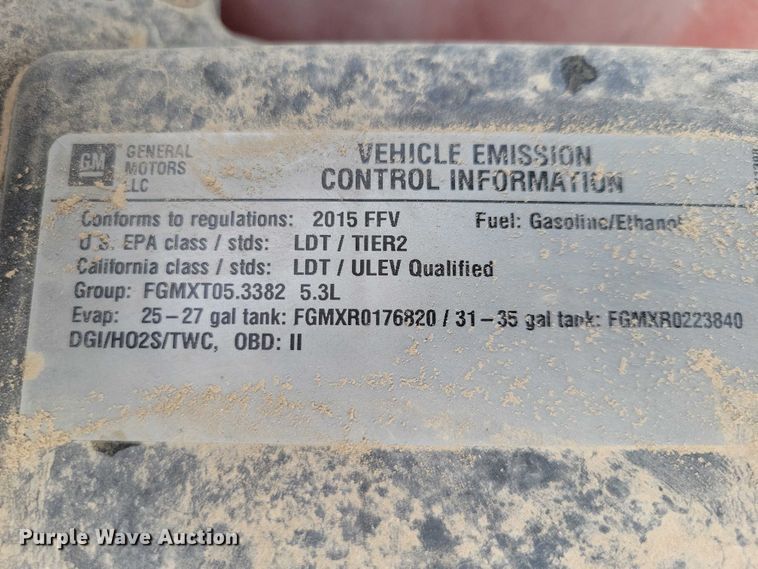 image for item DZ7091 2015 Chevrolet Silverado 1500 Crew Cab pickup truck