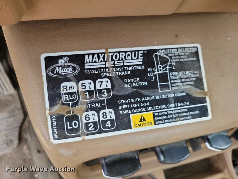 image for item DZ7097 2004 Mack CV713 semi truck
