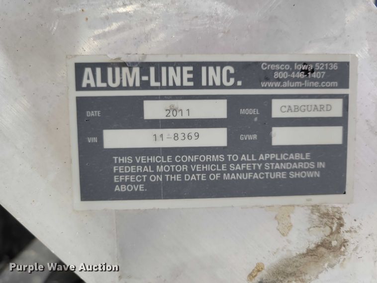 image for item DZ7102 Alum-Line Inc Cabguard headache rack 
