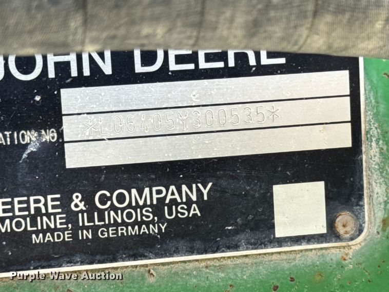 image for item EA2342 2001 John Deere 6405 MFWD tractor