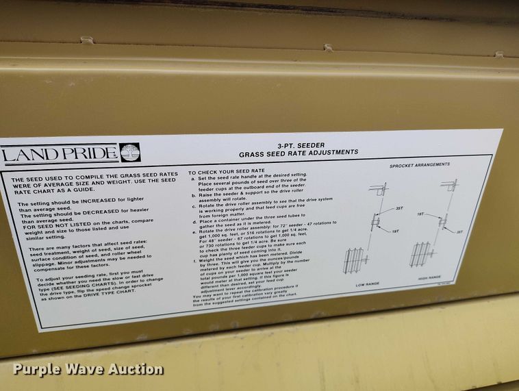 image for item ED0076 Land Pride PS1572 seeder