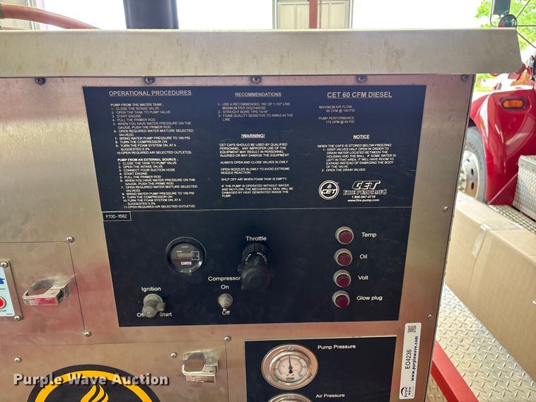 image for item EO4236 CET brush fire skid unit