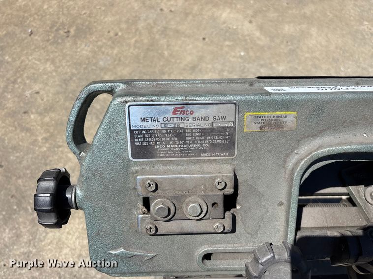 image for item EO4270 Enco 137-3150 metal cutting band saw