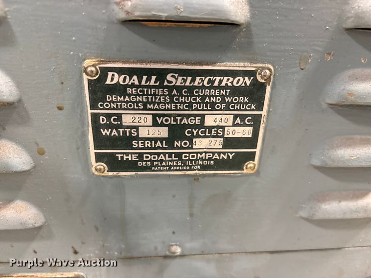 image for item EO4277 DoAll D-6 grinder