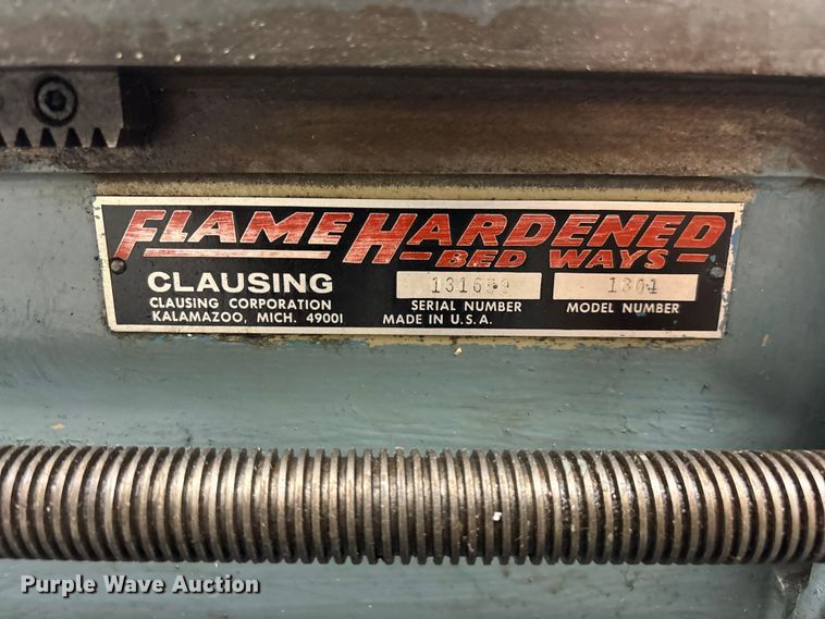 image for item EO4279 Clausing 1301 lathe