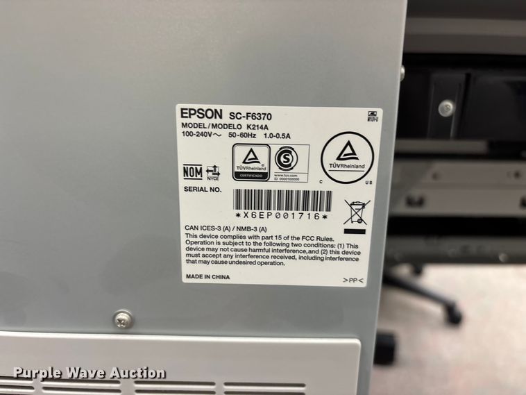 image for item EO4280 Epson SureColor F6370 printer
