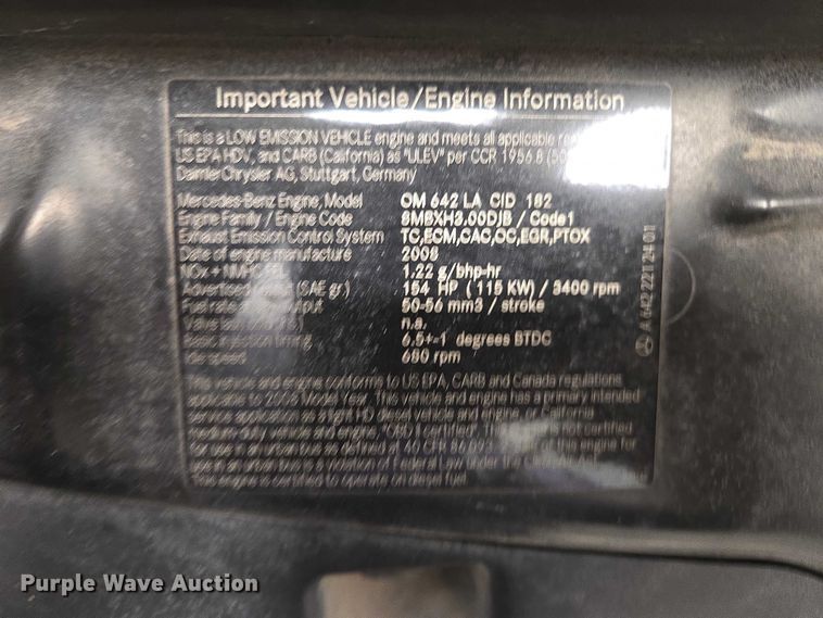 image for item ER1512 2008 Dodge Sprinter 3500 handicap accessible van