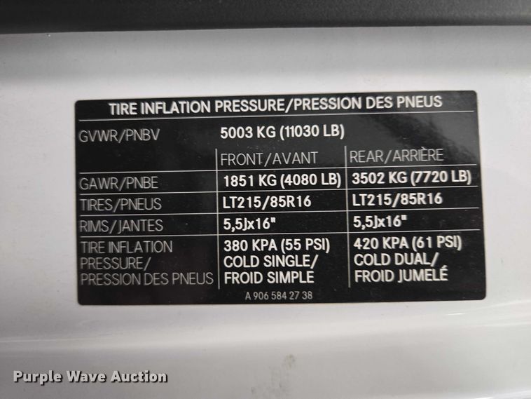 image for item ER1512 2008 Dodge Sprinter 3500 handicap accessible van