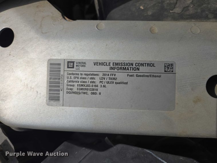 image for item ER1616 2014 Chevrolet Impala 