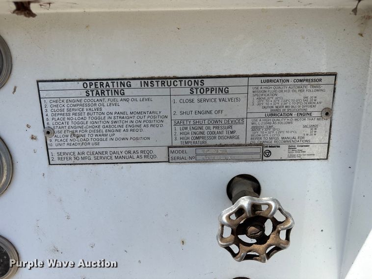 image for item ET6144 1979 QS-175-GQ air compressor