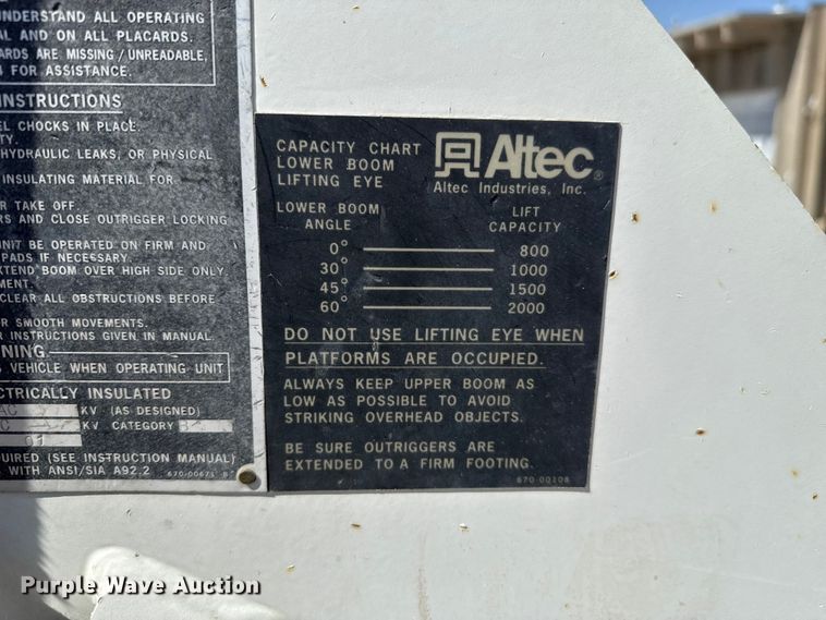 image for item ET6157 1986 International F1954 bucket truck