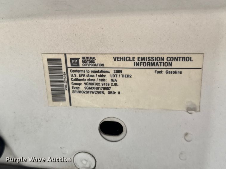 image for item ET6160 2009 Chevrolet Colorado pickup truck
