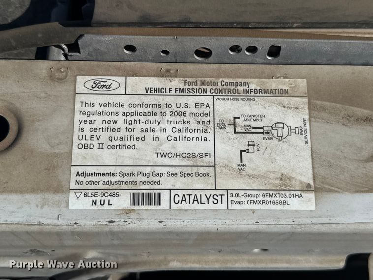 image for item ET6165 2006 Ford Ranger pickup truck
