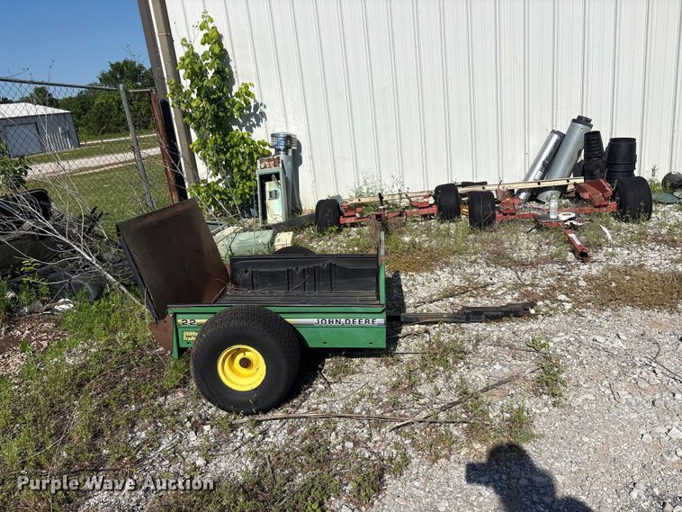 image for item EU5579 John Deere 22 utility trailer