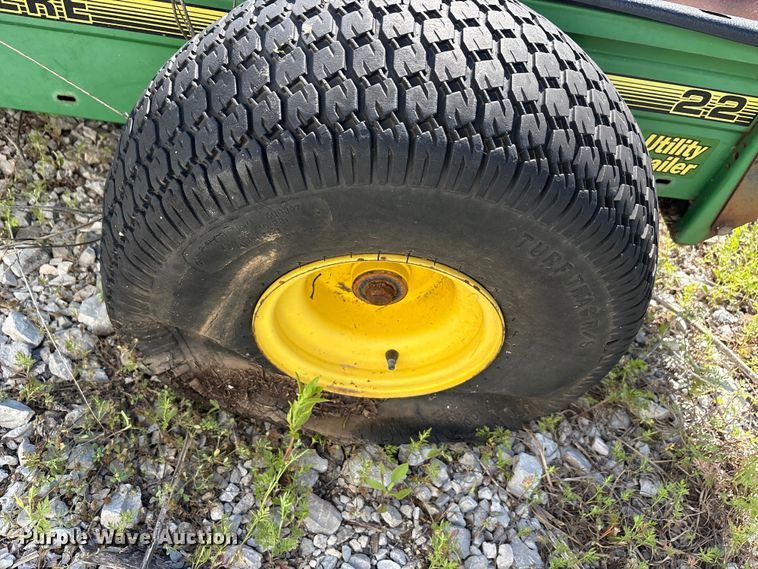 image for item EU5579 John Deere 22 utility trailer