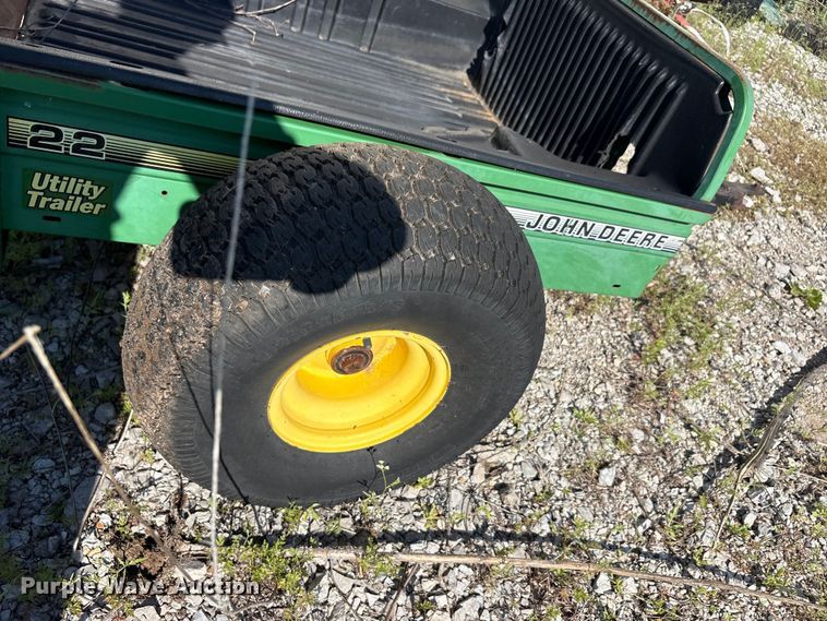 image for item EU5579 John Deere 22 utility trailer