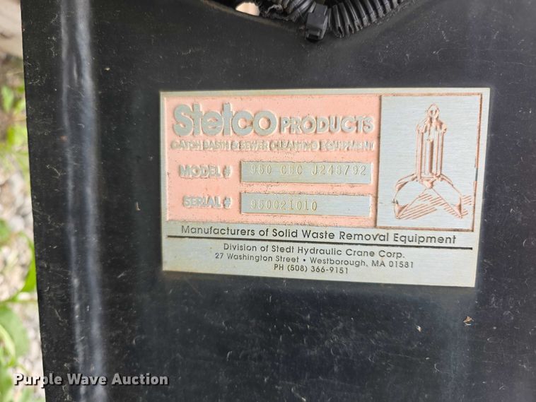 image for item EV2166 Stetco 950 crane truck