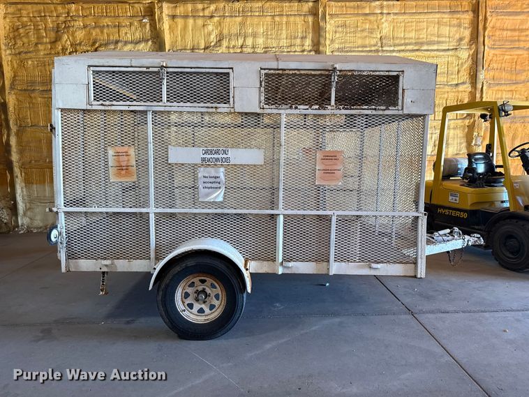 image for item EW4555 Shop built recycling trailer