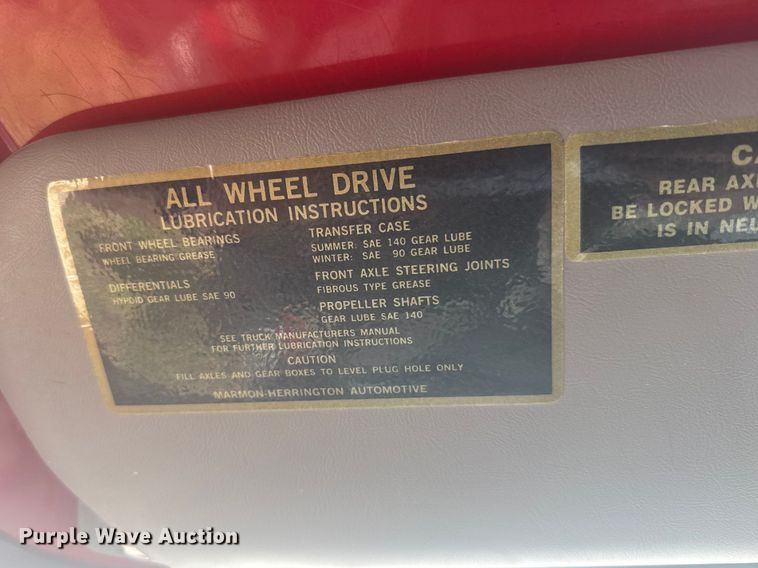 image for item FB7324 1996 Ford F700 pumper fire truck