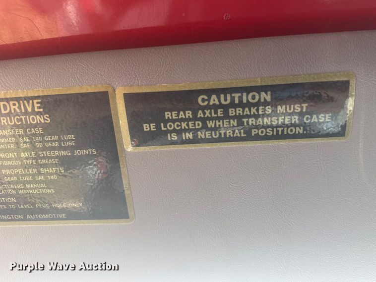 image for item FB7324 1996 Ford F700 pumper fire truck