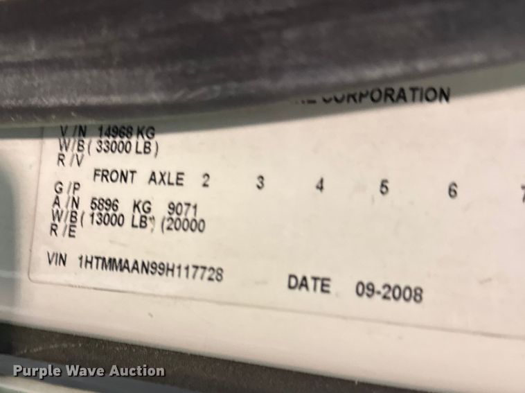 image for item FB7336 2009 International DuraStar bucket truck