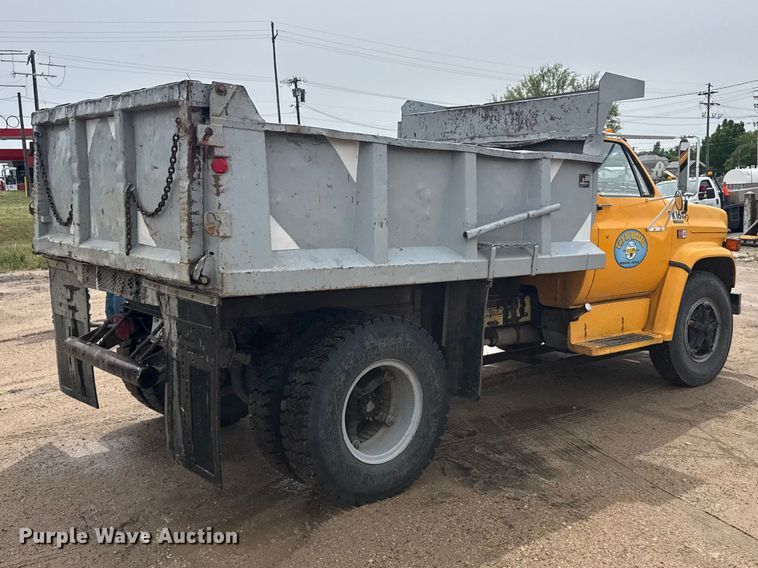 image for item FB7342 1982 GMC 7000 dump truck