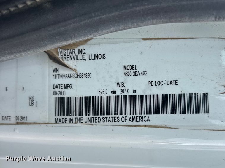 image for item FB7344 2012 International DuraStar refuse truck