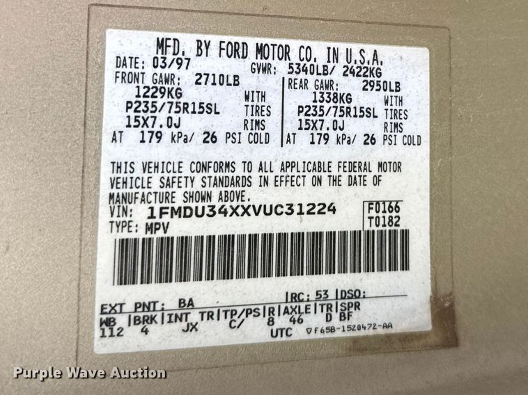 image for item FB7350 1997 Ford Explorer SUV