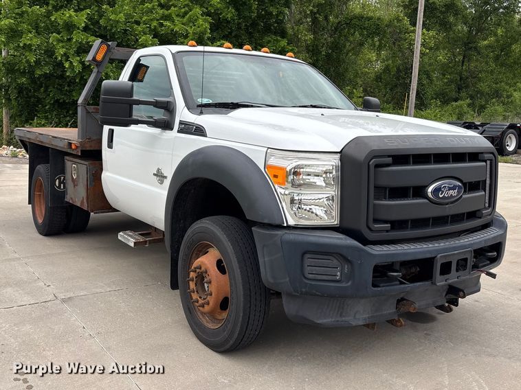 image for item FC4634 2014 Ford F450 Super Duty dump flatbed truck