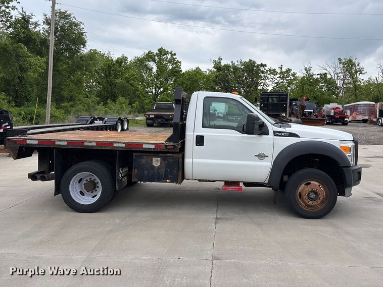 image for item FC4637 2014 Ford F450 Super Duty dump flatbed truck