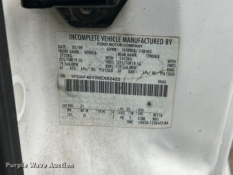 image for item FC5514 2009 Ford F450 Super Duty dump truck