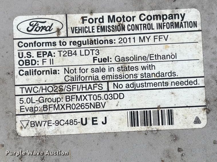 image for item FC5638 2011 Ford F150 Crew Cab pickup truck
