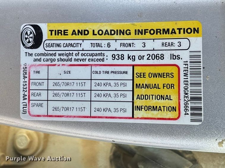 image for item FC5640 2016 Ford F150 Crew Cab pickup truck
