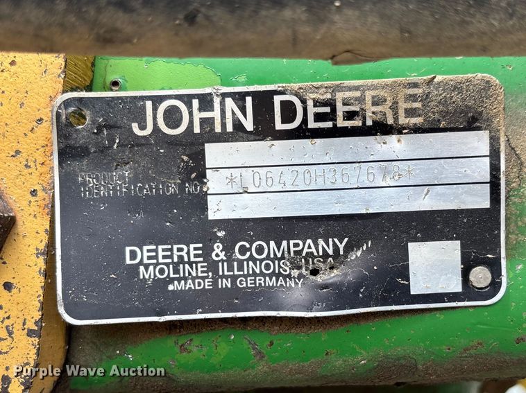 image for item FC5647 2003 John Deere 6420 tractor