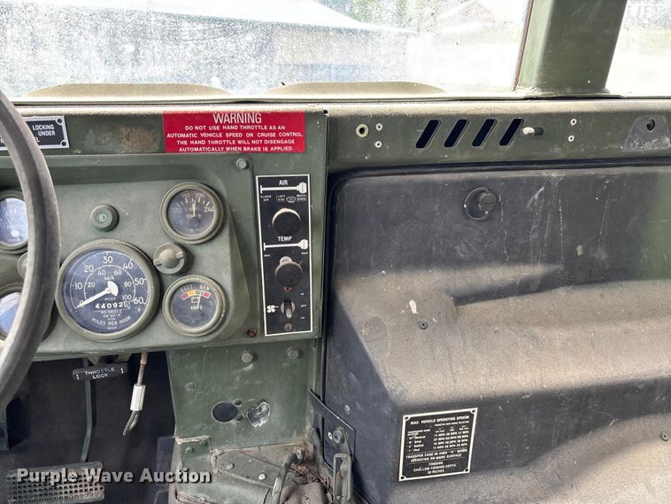 image for item FC5648 1990 AM General M998 SUV
