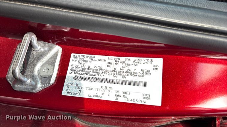 image for item FC5659 2014 Ford Escape SUV