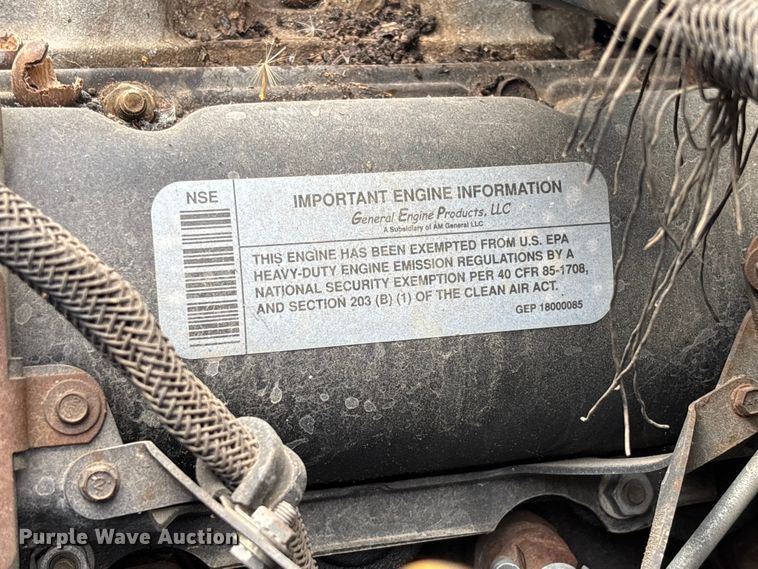 image for item FC5660 1987 AM General HMMWV SUV