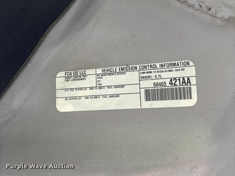 image for item FC5663 2020 Dodge Durango SSV SUV