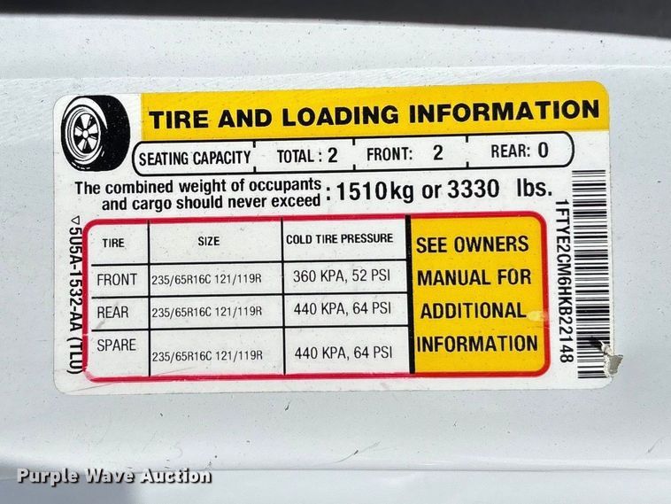 image for item FC5671 2017 Ford Transit 150 van
