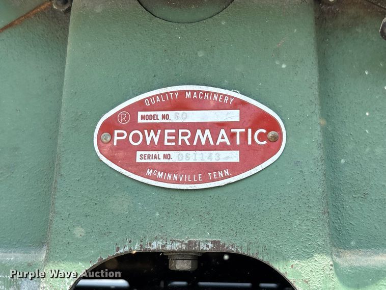 image for item FC5685 Powermatic 60 planer